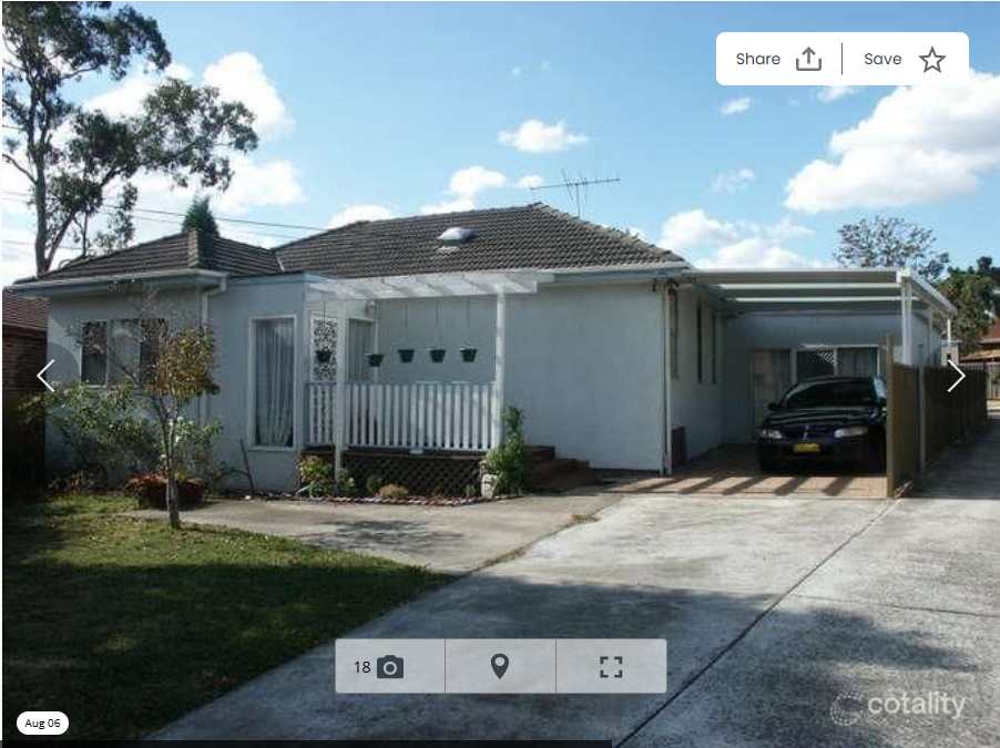 Blacktown home exterior before renovation