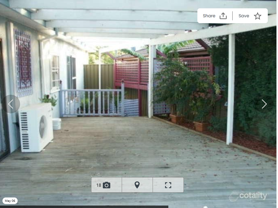 Blacktown outdoor living area before renovation